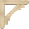 Ekena Millwork Merced Craftsman Rough Sawn Bracket w/ Offset Brace, Douglas Fir, 6"W x 26"D x 26"H BKT0604X26X26MRC04RDF - alternate 4
